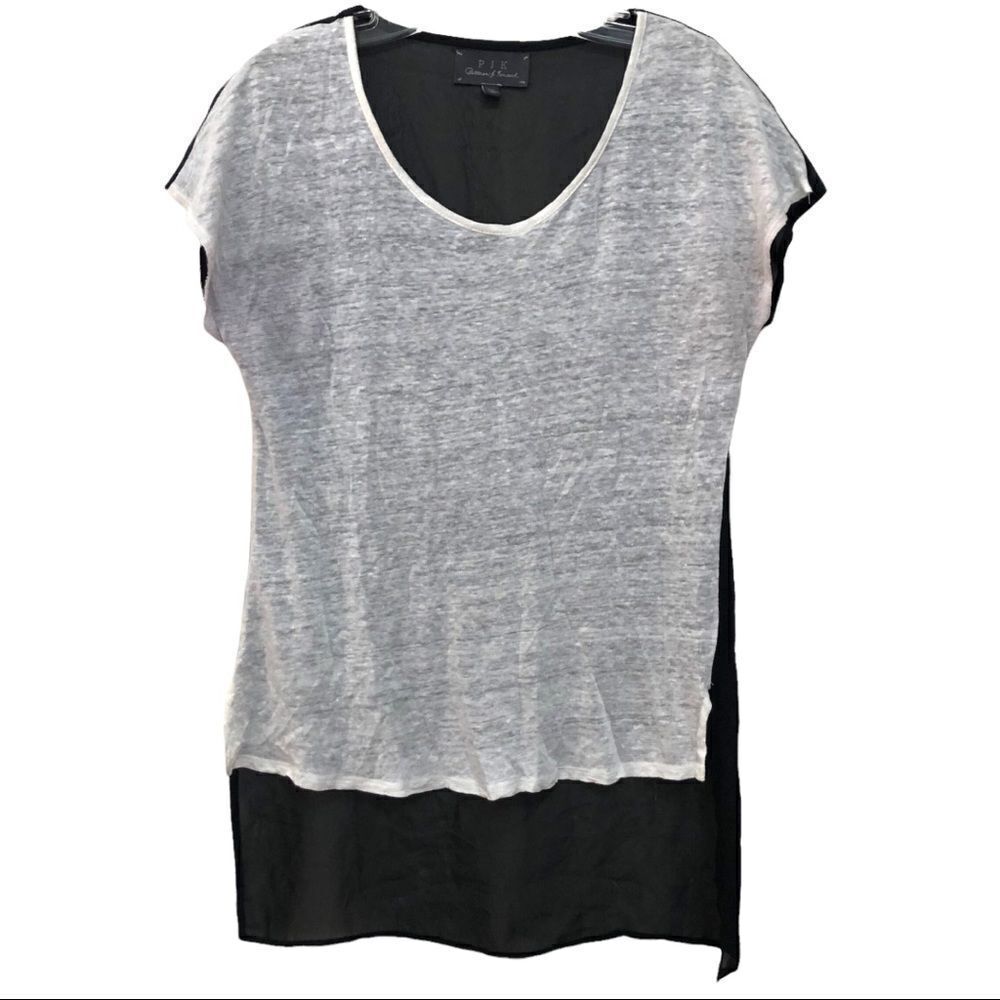 PJK PATTERSON J. Kincaid T-shirt, Black White Size M